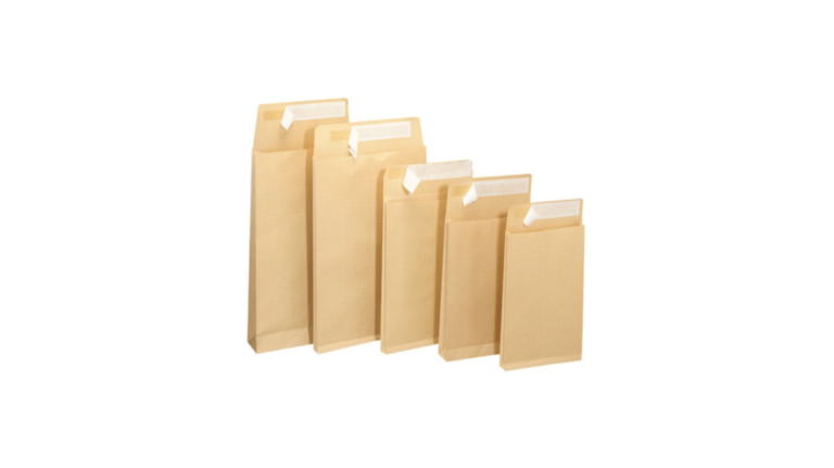 100 Pochettes Kraft Armé Blanc 229x324 Mm, Soufflet 30 Mm - Pour Envois Lourds Et Volumineux