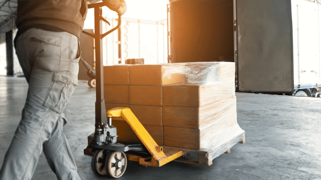 Comment fonctionne un transpalette