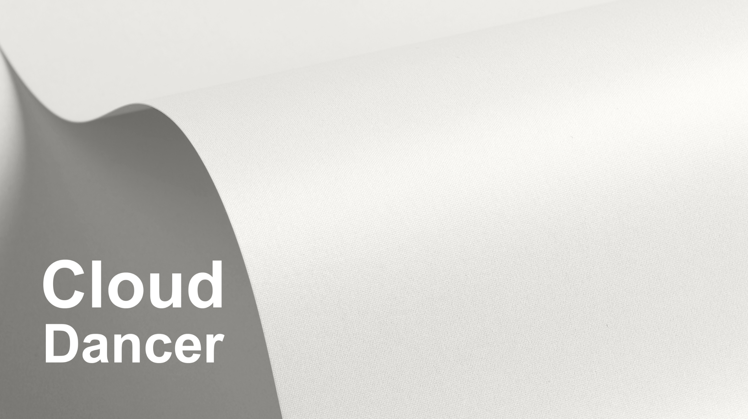 Couleur Pantone de l’année 2026 Cloud Dancer